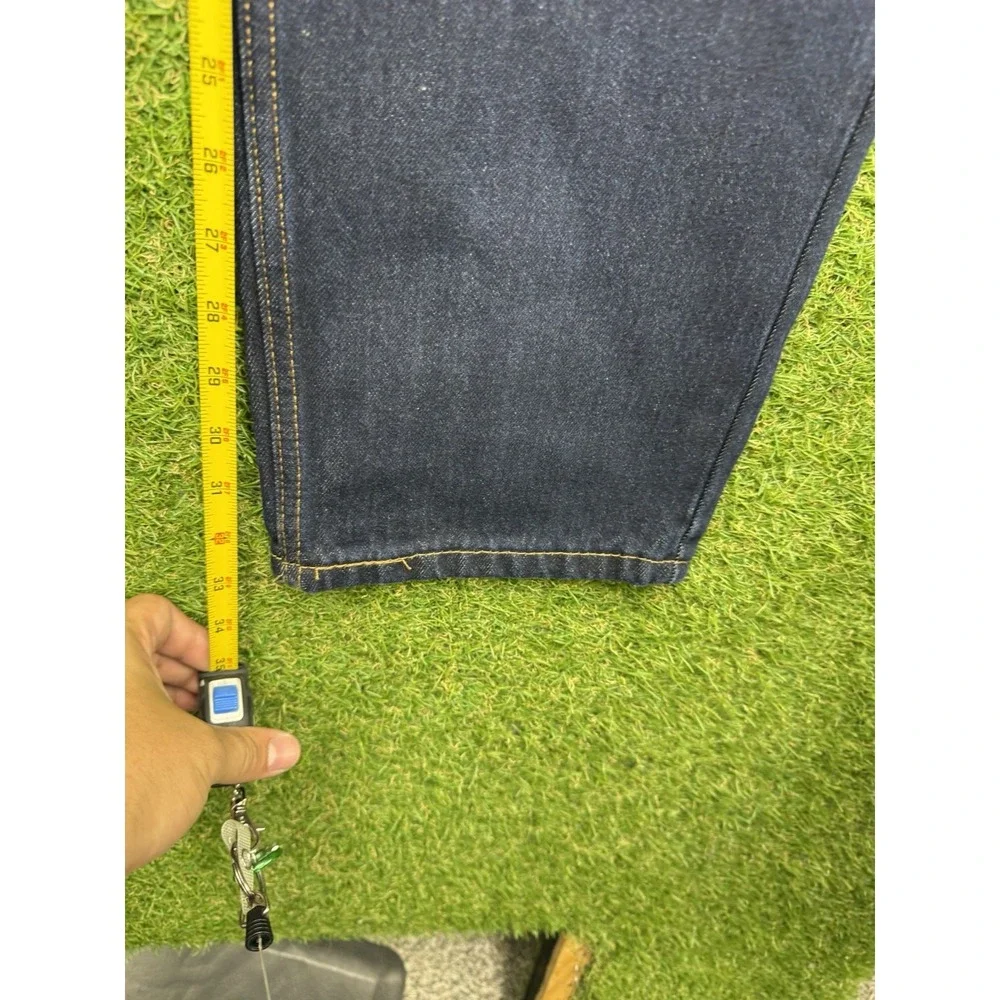 Levis 550 Jeans Mens 33x34 Dark Wash Denim Button Fly Straight Leg NWT